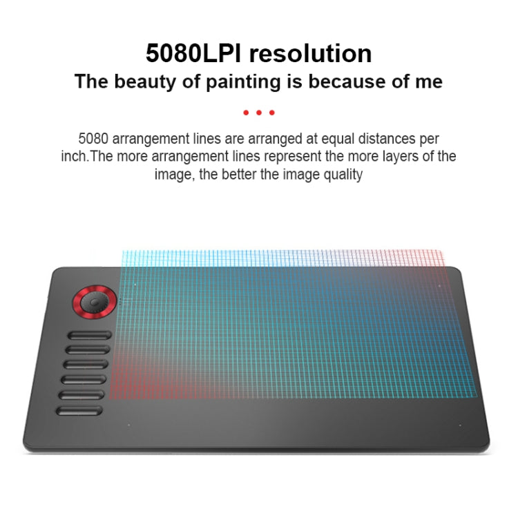 VEIKK A15PRO 10x6 pulgadas 5080 LPI interfaz tipo C tableta gráfica electrónica táctil inteligente