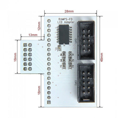 Adaptador de panel LCD para impresora 3D para RAMPS-FD