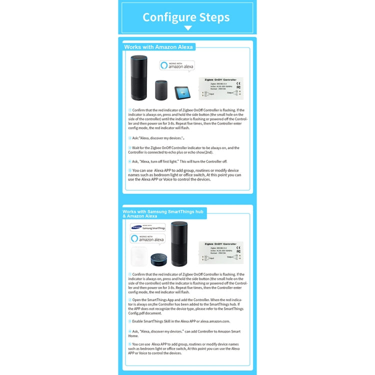 Controlador de interruptor inalámbrico inteligente 85-265V 50-60Hz IEEE 802.15.4 Zigbee