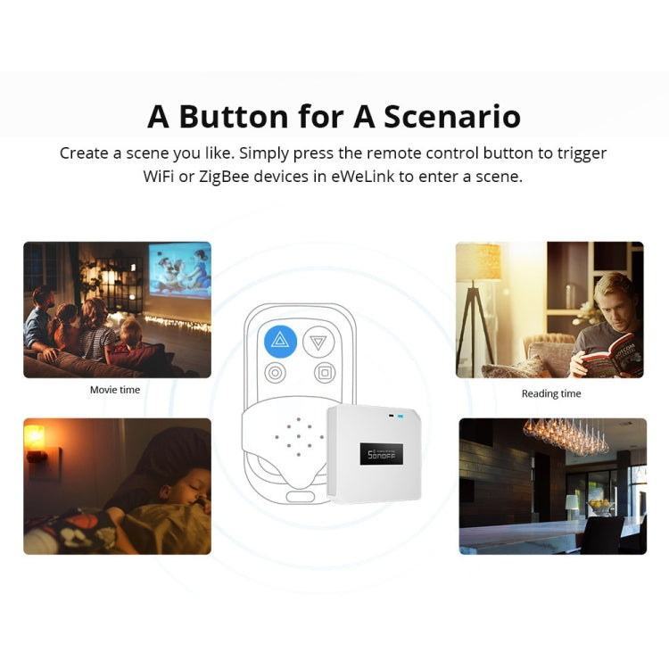 5V USB Sonoff eWelink Gateway Wifi a 433 Control remoto inalámbrico de señal RF (blanco)