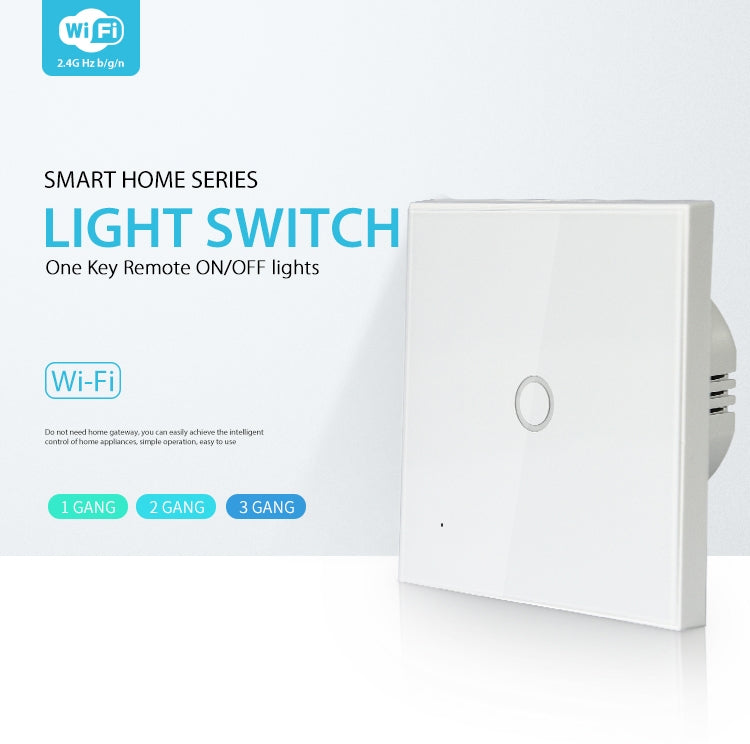 NEO NAS-SC01W Interruptor de control de luz inteligente inalámbrico WiFi EU 1Gang, 1 Gang