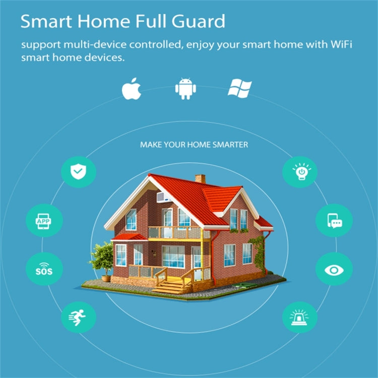 NEO NAS-SC03W WiFi inalámbrico UE Interruptor de control de luz inteligente 3Gang, 3 Gang