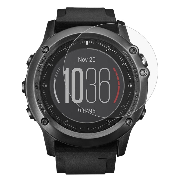 ENKAY Hat-Prince para reloj inteligente Garmin Fenix 3 HR 0,2 mm 9H Dureza superficial 2.15D Película de vidrio templado con borde curvo