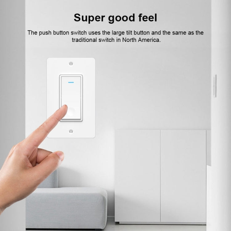 Interruptor táctil de pared inteligente WiFi tipo 120, enchufe de EE. UU.