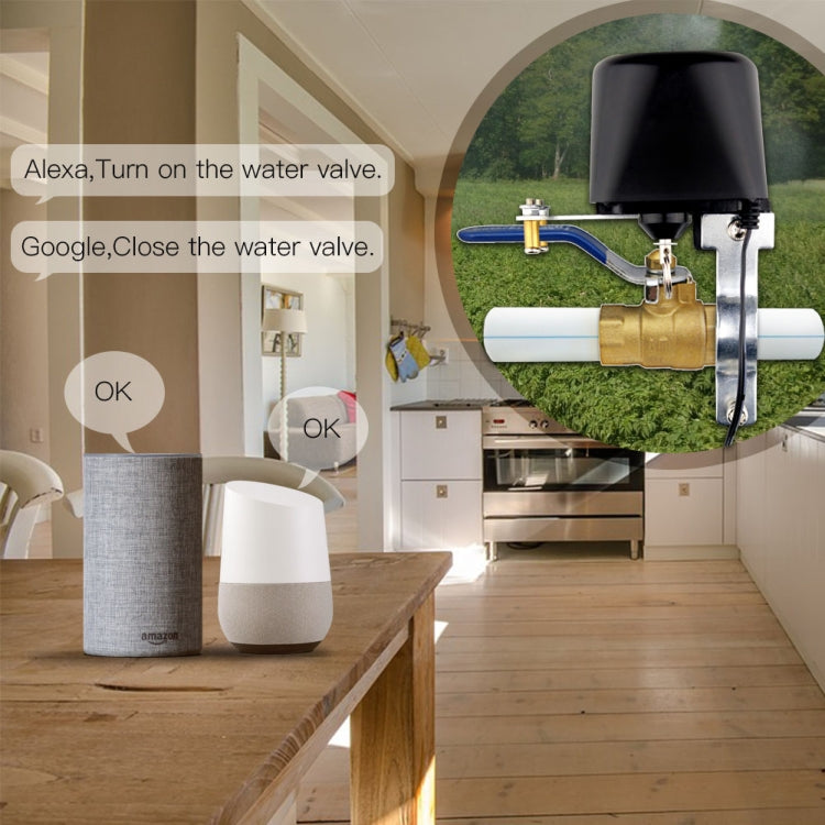 Control de riego de jardín WIFI Interruptor de válvula de gas de agua inteligente