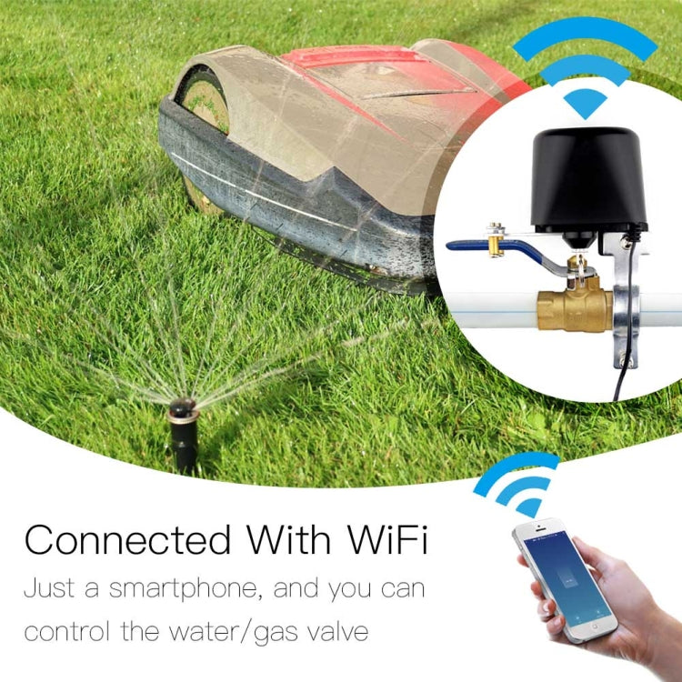 Control de riego de jardín WIFI Interruptor de válvula de gas de agua inteligente
