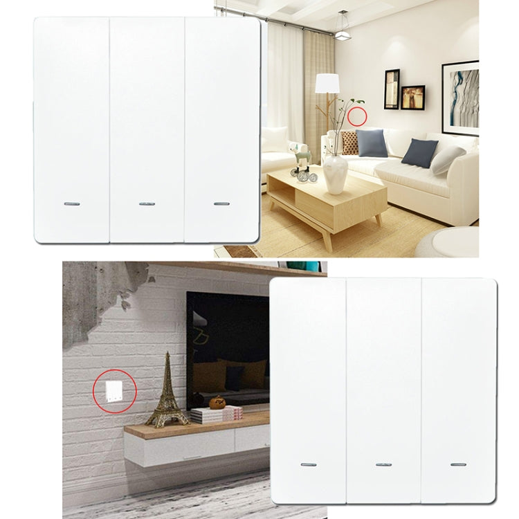 Interruptor inteligente de 3 botones Interruptor de pared inteligente, 3 Buttons