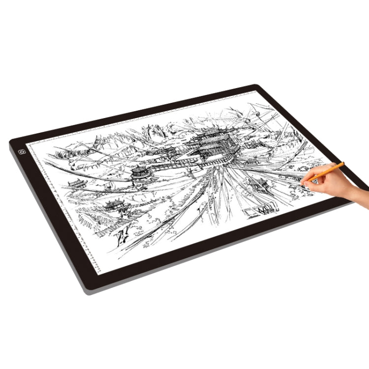 23W 12V LED tres niveles de brillo regulable A2 tableros de copia acrílicos Anime boceto dibujo bloc de dibujo, enchufe de la UE, EU Plug