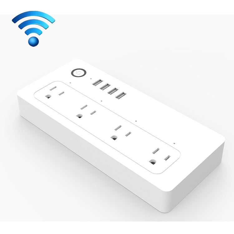 XS-A24 WiFi Smart Power Plug Socket Control remoto inalámbrico Temporizador Interruptor de encendido con puerto USB, Compatible con Alexa y Google Home, Compatible con iOS y Android, Enchufe de EE. UU.