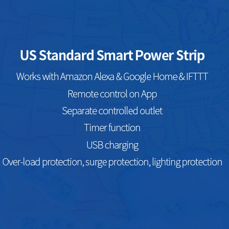 XS-A24 WiFi Smart Power Plug Socket Control remoto inalámbrico Temporizador Interruptor de encendido con puerto USB, Compatible con Alexa y Google Home, Compatible con iOS y Android, Enchufe de EE. UU.