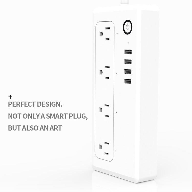 XS-A24 WiFi Smart Power Plug Socket Control remoto inalámbrico Temporizador Interruptor de encendido con puerto USB, Compatible con Alexa y Google Home, Compatible con iOS y Android, Enchufe de EE. UU.