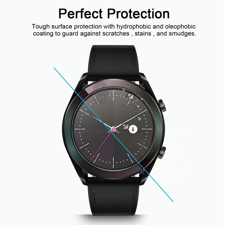 ENKAY Hat-Prince 0,2 mm 9H 2.15D Película de vidrio templado con borde curvo para Huawei Watch GT 42 mm