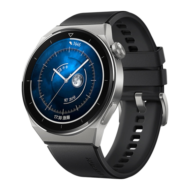 HUAWEI WATCH GT 3 Pro Reloj inteligente de titanio Pulsera de cuero genuino de 46 mm, Pantalla AMOLED de 1,43 pulgadas, Soporte ECG / GPS / Duración de la batería de 14 días, 46mm Rubber Wristband, 46mm Genuine Leather Wristband