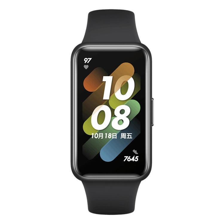 Original HUAWEI Band 7 NFC Edition, reloj inteligente con pantalla AMOLED de 1,47 pulgadas, compatible con monitoreo de oxígeno en sangre/duración de la batería de 14 días, NFC / Black, NFC / Pink, NFC / Green