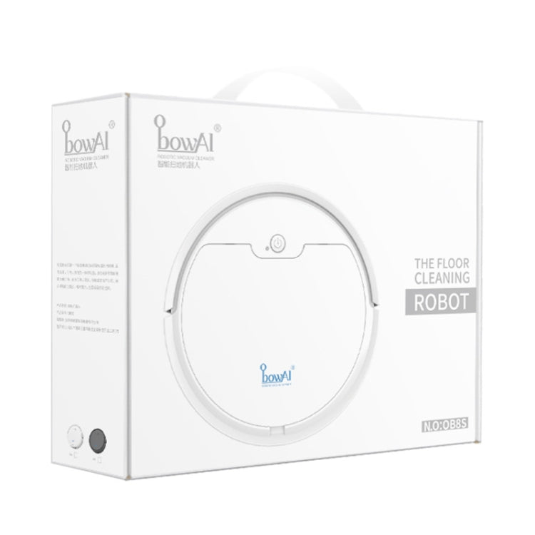 BOWAI OB8S Robot de barrido de carga de ruta inteligente para el hogar, OB8S (Black), OB8S (White)