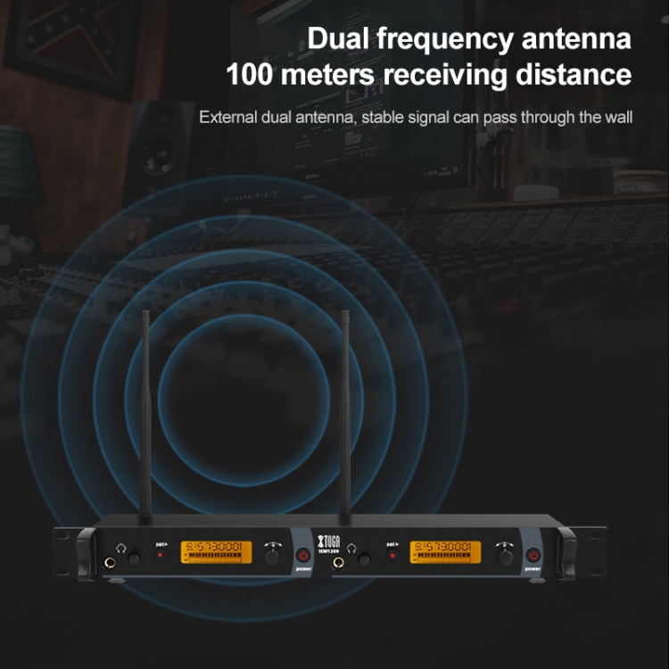 XTUGA IEM1200 Transmisor Inalámbrico 4 Bodypack Stage Singer Sistema De Monitor In-Ear, Transmitter 4 Bodypack