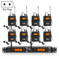 XTUGA IEM1200 Transmisor Inalámbrico 8 Bodypack Stage Singer Sistema De Monitor In-Ear, Transmitter 8 Bodypack