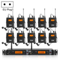 XTUGA IEM1200 Transmisor Inalámbrico 10 Bodypack Stage Singer Sistema De Monitor In-Ear, Transmitter 10 Bodypack