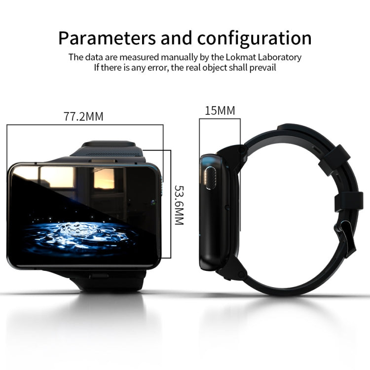 Reloj inteligente LOKMAT APPLLP Max 4G Call, 2,88 pulgadas MTK6761 Quad Core, 4GB+64GB, Android 9.0, GPS, frecuencia cardíaca