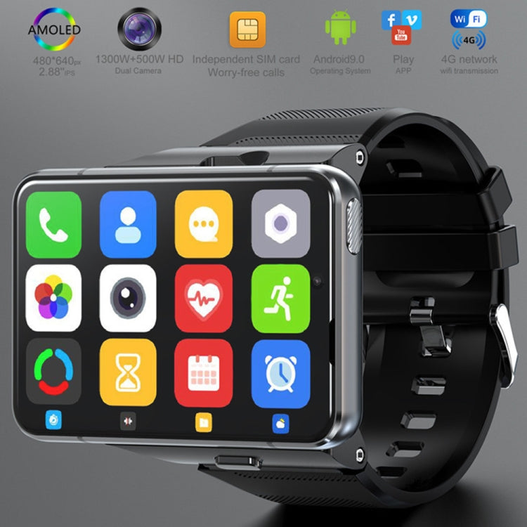 Reloj inteligente LOKMAT APPLLP Max 4G Call, 2,88 pulgadas MTK6761 Quad Core, 4GB+64GB, Android 9.0, GPS, frecuencia cardíaca