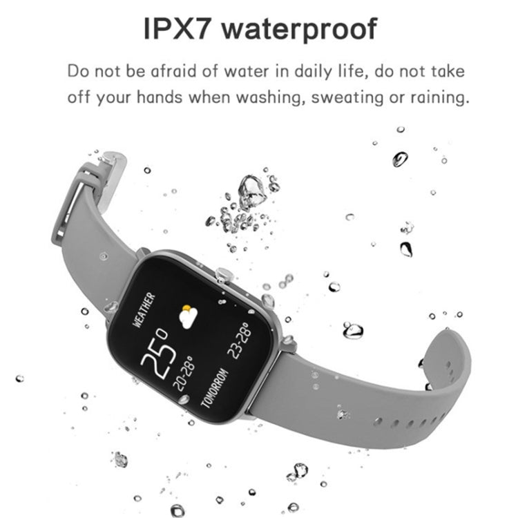 LOKMAT P8 Reloj inteligente de salud resistente al agua con pantalla de 1,4 pulgadas, podómetro/sueño/monitor de frecuencia cardíaca