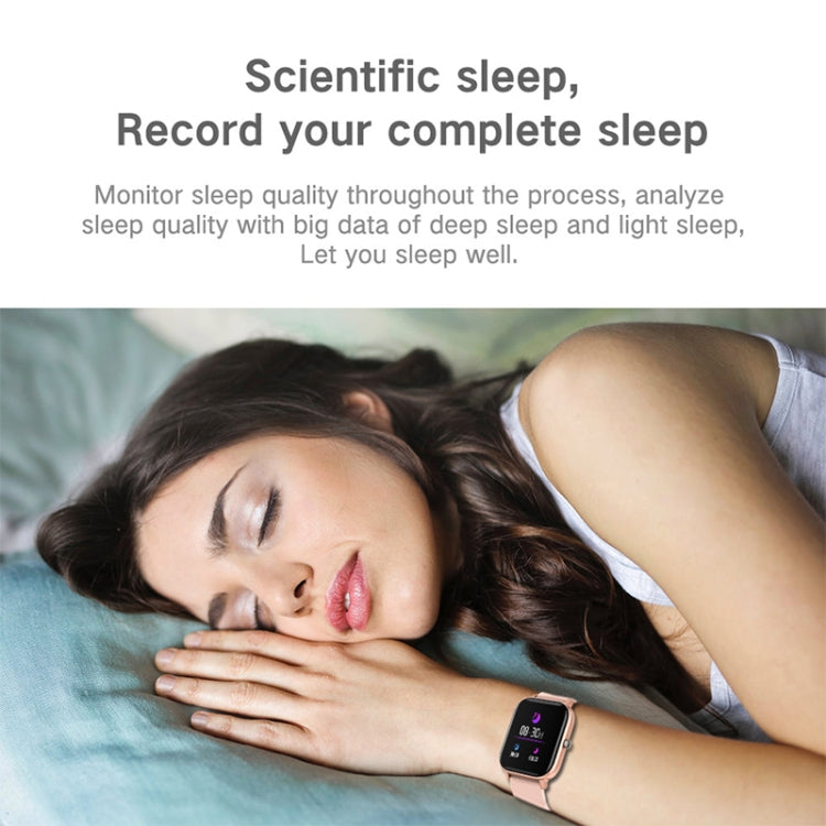 LOKMAT P8 Reloj inteligente de salud resistente al agua con pantalla de 1,4 pulgadas, podómetro/sueño/monitor de frecuencia cardíaca