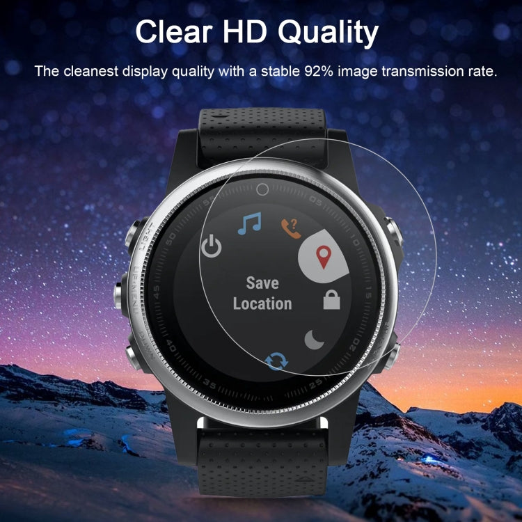 2 uds ENKAY Hat-Prince para reloj inteligente Garmin Fenix 5S 0,2mm 9H dureza superficial 2.15D película de pantalla de vidrio templado a prueba de explosiones
