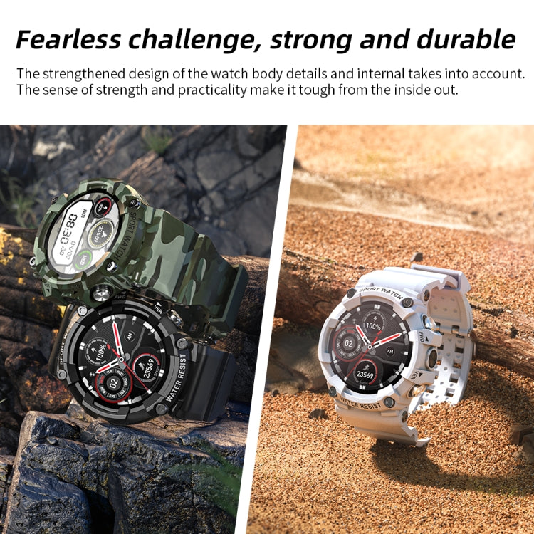 LOKMAT ATTACK 3 Reloj inteligente deportivo con pantalla TFT de 1,28 pulgadas, compatible con llamada Bluetooth, ATTACK 3