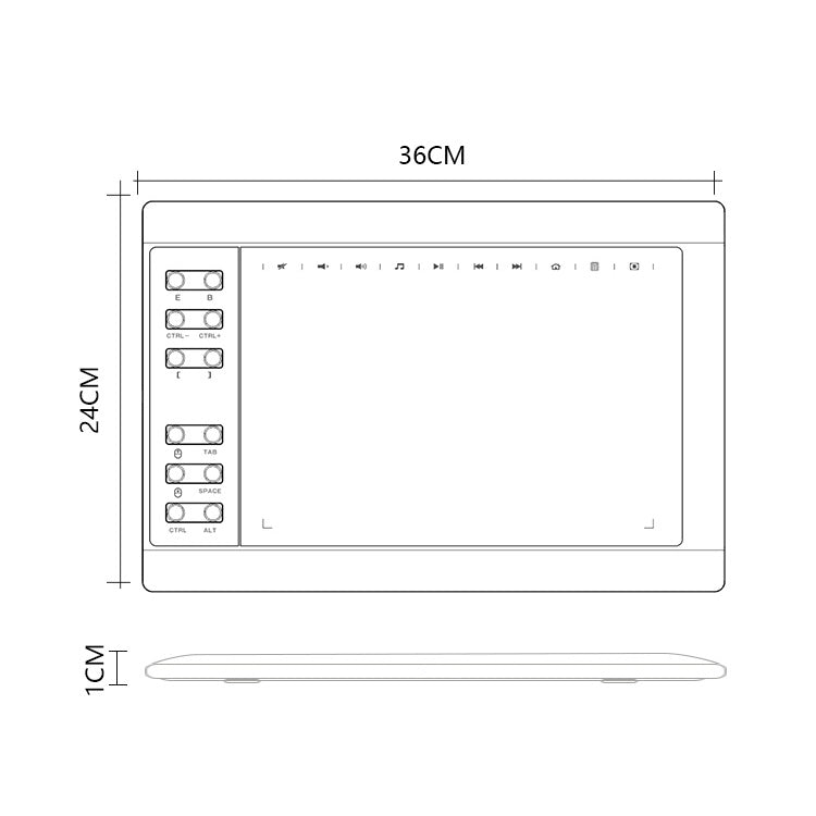 Tableta para teléfono móvil 10Moons G10, pantalla Digital de dibujo con bolígrafo pasivo 8192