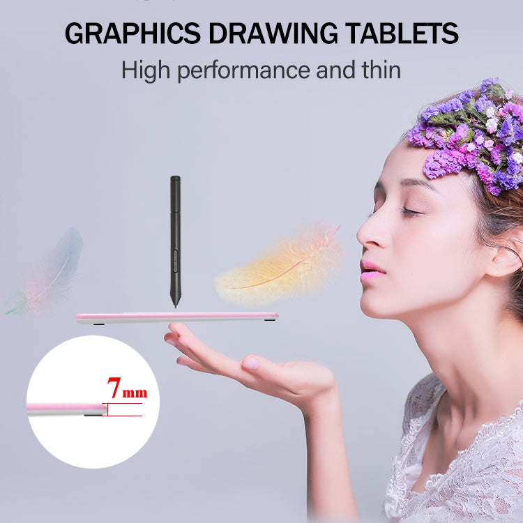 La tableta de dibujo 10Moons T503 se puede conectar a la tableta del teléfono móvil con lápiz pasivo 8192