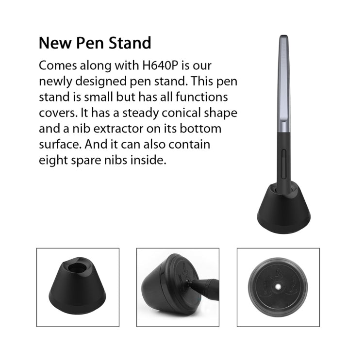 HUION Inspiroy Series H640P 5080LPI tableta de dibujo gráfico USB de arte profesional para Windows/Mac OS, con bolígrafo sin batería