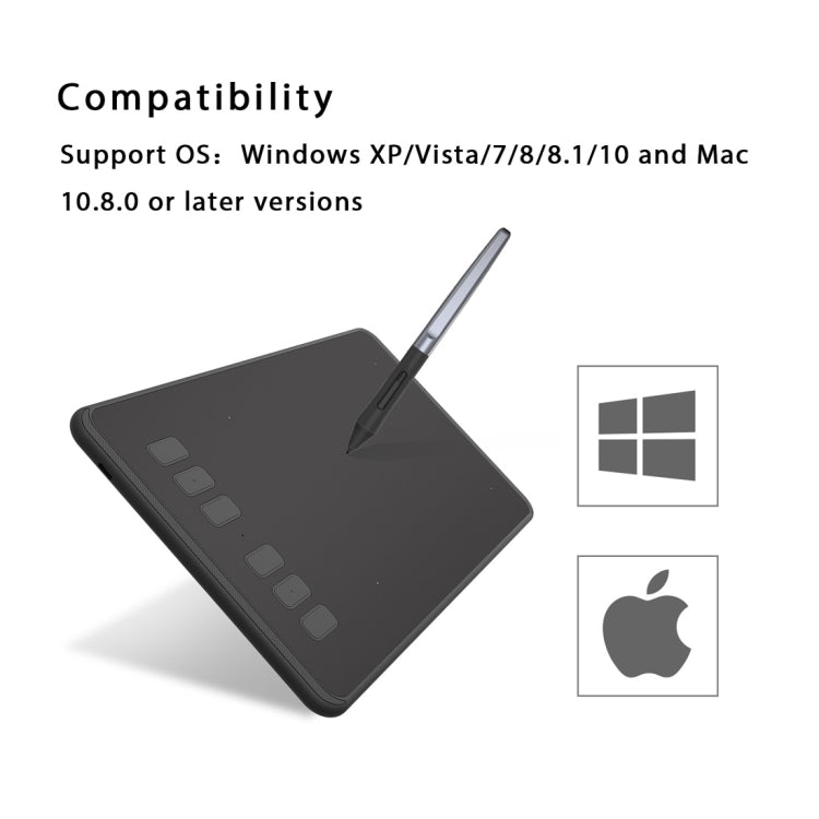 HUION Inspiroy Series H640P 5080LPI tableta de dibujo gráfico USB de arte profesional para Windows/Mac OS, con bolígrafo sin batería