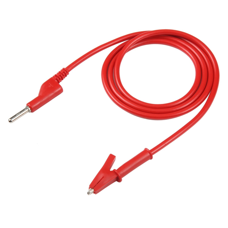 Cable único de prueba de sonda gruesa a pinza de cocodrilo, longitud: 1 m