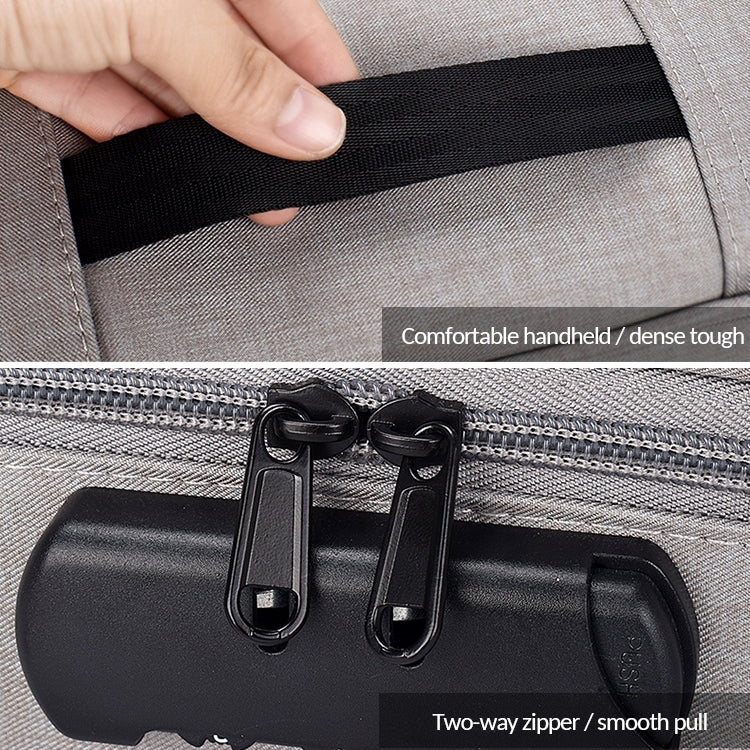 Bolsa de almacenamiento de documentos multicapa de poliéster impermeable ZJ02, bolsa para ordenador portátil para todos los tamaños de portátiles, con bloqueo de contraseña
