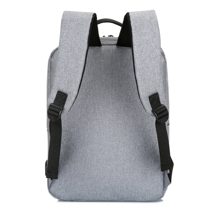 POFOKO Mochila informal de negocios de tela Oxford impermeable de gran capacidad con diseño de carga USB externa para portátiles de 15,6 pulgadas