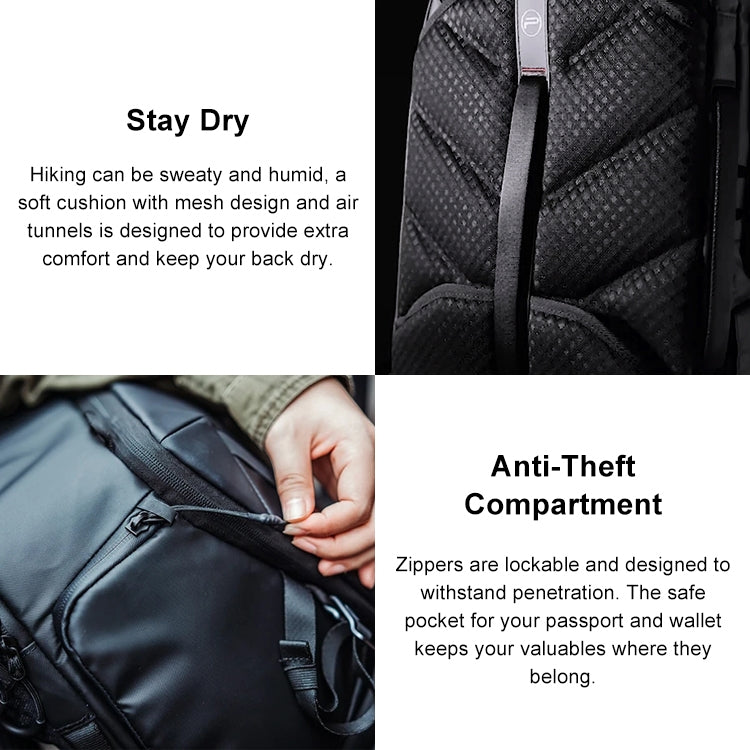 PGYTECH P-CB-020 2 en 1 Mochila impermeable a prueba de golpes para exteriores con dos hombros + bolso de hombro individual, P-CB-020