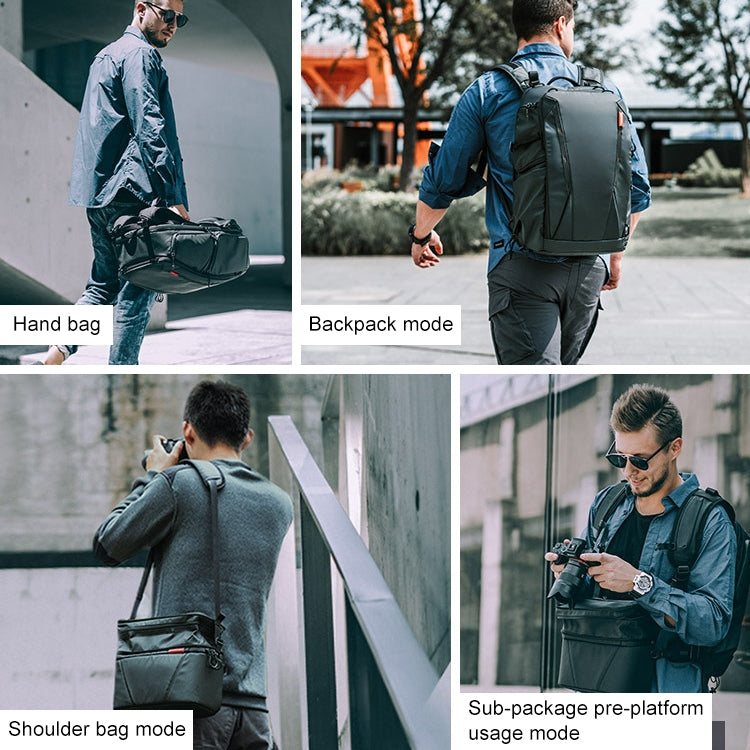 PGYTECH P-CB-020 2 en 1 Mochila impermeable a prueba de golpes para exteriores con dos hombros + bolso de hombro individual, P-CB-020