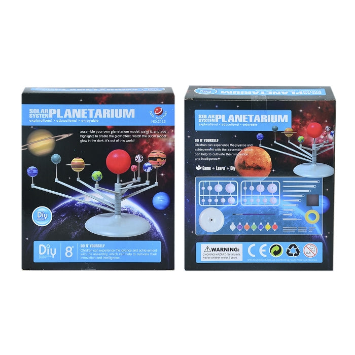 DIY decoración de escritorio modelo sistema solar planetario