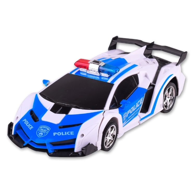 1023 Coche de juguete modelo policía coche deformado remotamente 4 canales