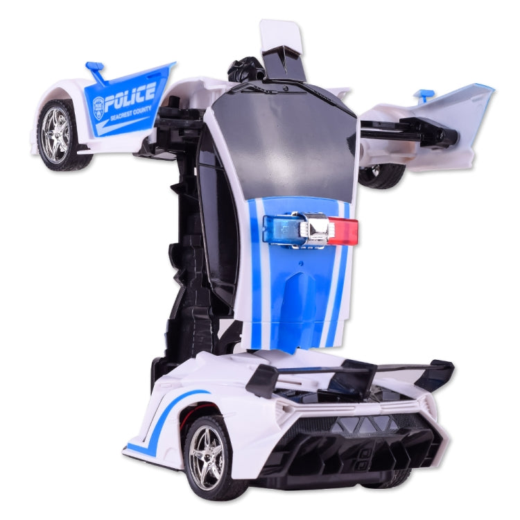 1023 Coche de juguete modelo policía coche deformado remotamente 4 canales