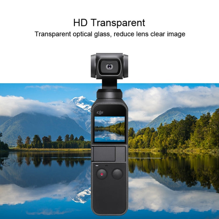 Protector de lente HD de 6 piezas + película de pantalla para DJI OSMO Pocket Gimbal, HD Lens Protector