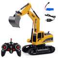 258-1 6 canales 2.4G 1/24RC Excavadora de metal de ingeniería con control remoto que carga el coche RC, Metal