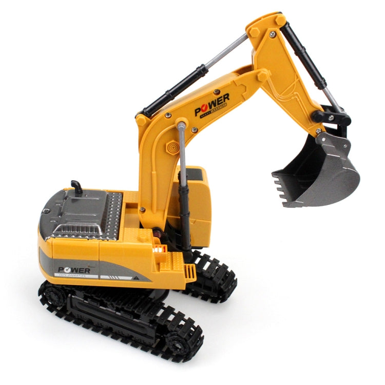 258-1 6 canales 2.4G 1/24RC Excavadora de metal de ingeniería con control remoto que carga el coche RC, Metal