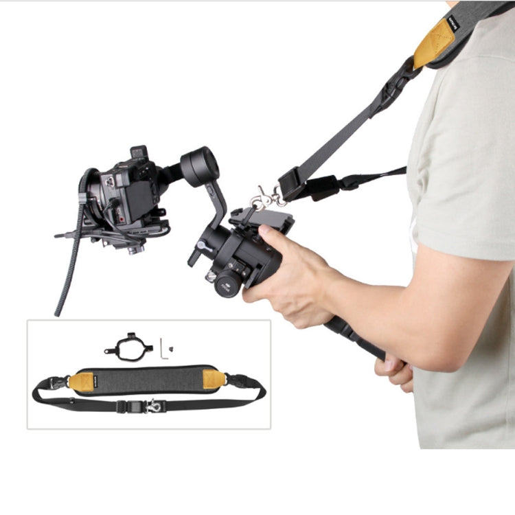 Sunnylife RO-Q9228 cardán de mano correa de hombro con cordón especial + hebilla colgante de anillo fijo para DJI RONIN-SC, For DJI RONIN-SC