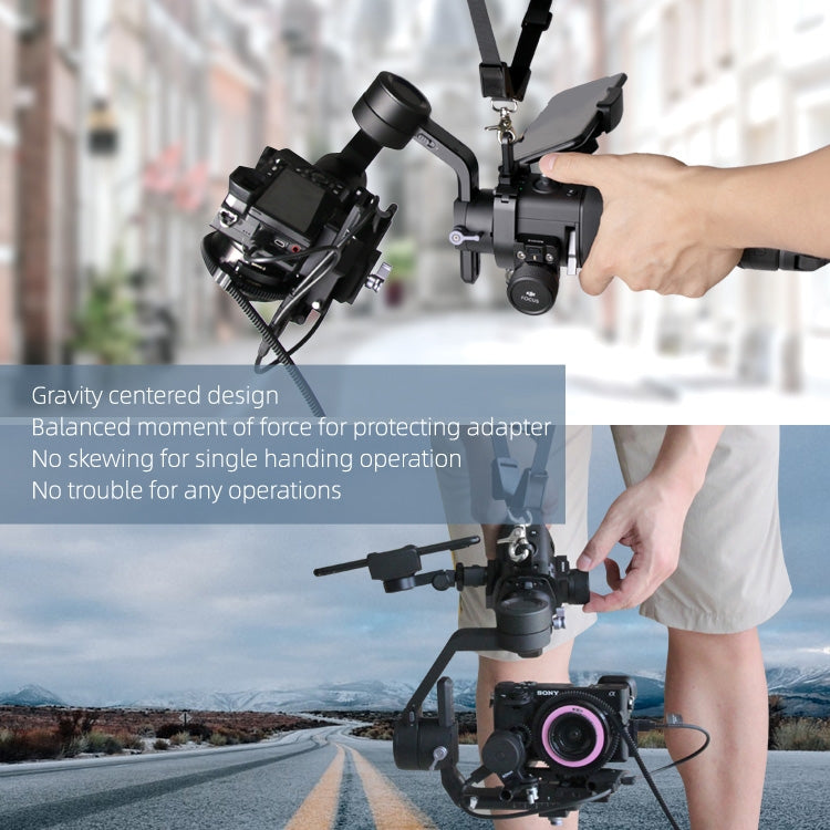 Sunnylife RO-Q9228 cardán de mano correa de hombro con cordón especial + hebilla colgante de anillo fijo para DJI RONIN-SC, For DJI RONIN-SC