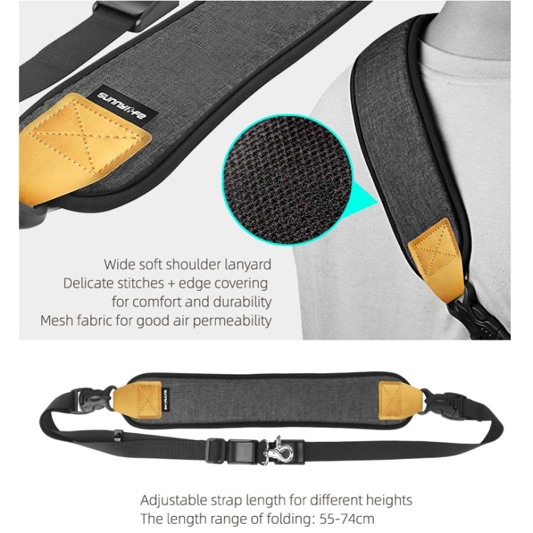 Sunnylife RO-Q9228 cardán de mano correa de hombro con cordón especial + hebilla colgante de anillo fijo para DJI RONIN-SC, For DJI RONIN-SC