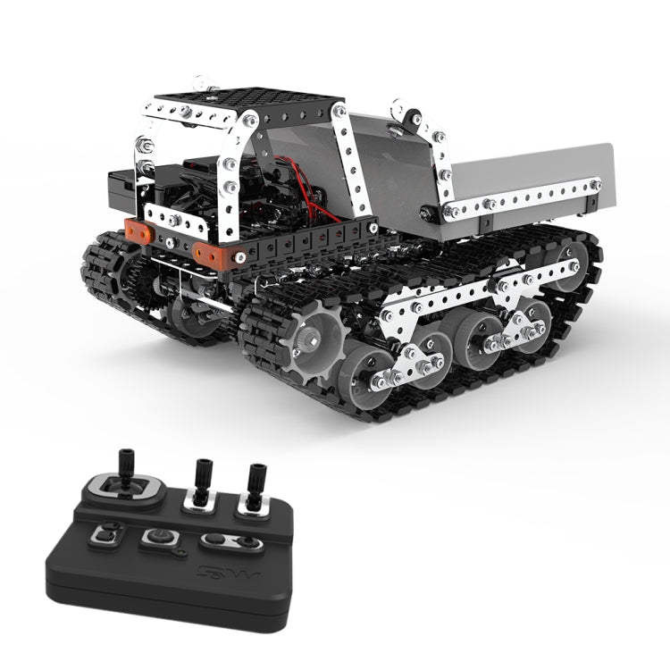MoFun SW(RC)-007 2,4G Control remoto inalámbrico camión volquete de 10 canales niños DIY juguete ensamblado de acero inoxidable, SW(RC)-007