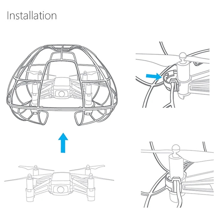 Jaula de cubierta protectora esférica PGYTECH para DJI TELLO, For DJI TELLO Cage