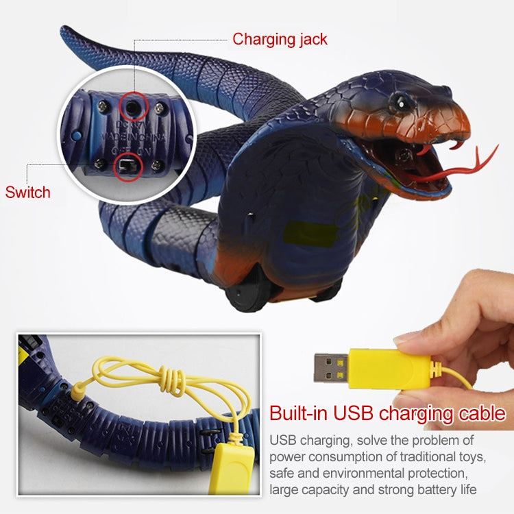 8808B Sensor infrarrojo Control remoto Cobra simulada creativo niños eléctrico modelo de juguete complicado, Cobra