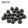 100 Uds iFlight M5 CW 6061 Tuercas de tornillo de Motor de aluminio tuerca con reborde de bloqueo automático de inserción de nailon para Motor de Dron de carreras con visión en primera persona, M5 CW 6061(Black), M5 CW 6061(Red)